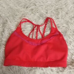 Victoria Sport Bra Pink Multi Strap Back Small Hot Pink Victoria's Secret